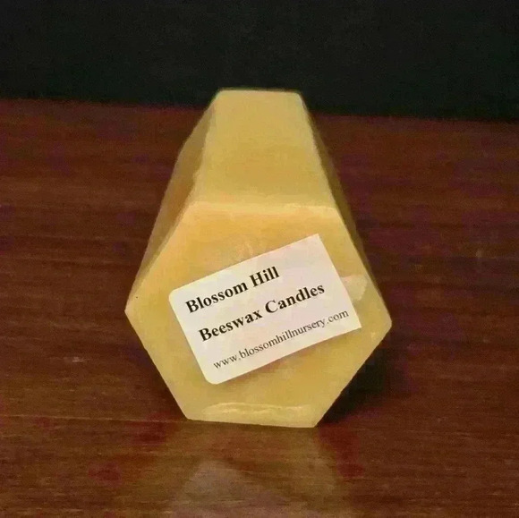 Hexagon Pillar Candle - Handmade Beeswax - Picture 5 of 5